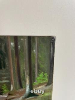 Tableau Ancien huile sur panneau J. B Maurice VECKER (1899-1988) paysans