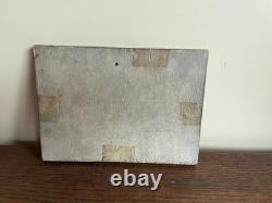 Tableau Ancien huile sur panneau J. B Maurice VECKER (1899-1988) vue sur village