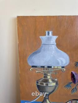 Tableau Ancien huile sur toile J. B Maurice VECKER 1896-1998 reines marguerite 84