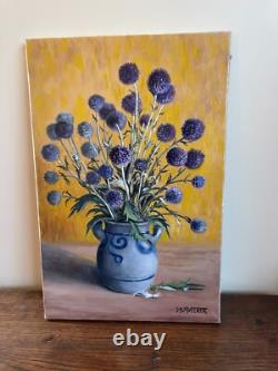 Tableau Ancien huile sur toile J. B Maurice VECKER (1899-1988) nature morte