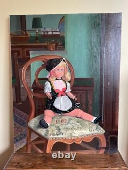 Tableau Ancien huile sur toile J. B Maurice VECKER (1899-1988) nature morte