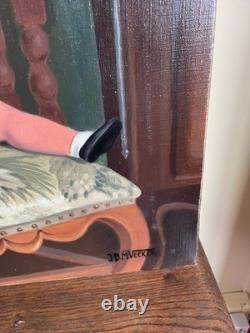 Tableau Ancien huile sur toile J. B Maurice VECKER (1899-1988) nature morte