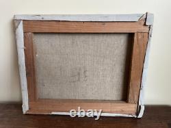 Tableau Ancien huile sur toile J. B Maurice VECKER 1899-1988 petit port de pêche