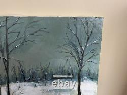 Tableau Ancien huile sur toile VAN WAAS (début XXe-s) paysage