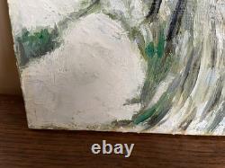 Tableau Ancien huile sur toile VAN WAAS (début XXe-s) paysage