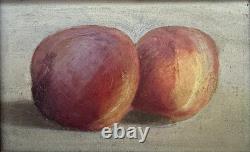 Tableau Ancien impressionniste du 19eme Nature morte aux pommes, circa 1890