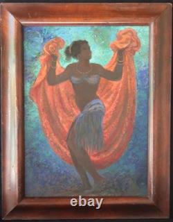 Tableau Ancien portrait de femme noire Brésil danseuse