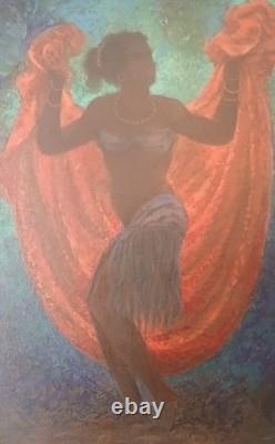 Tableau Ancien portrait de femme noire Brésil danseuse