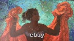 Tableau Ancien portrait de femme noire Brésil danseuse