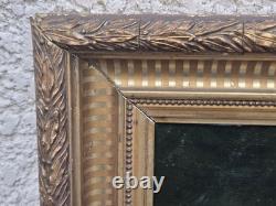 Tableau Ancien signé. Portrait de femme. Peinture huile sur toile 1898