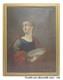 Tableau Ancienne Santa Lucia Portrait Peinture à Huile Sur Tela École Lombarda