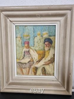 Tableau Orientaliste Signé Maurice Bismouth Ancien