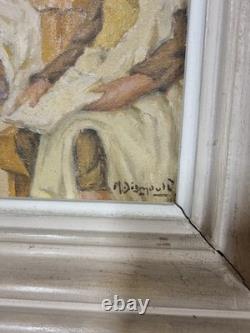 Tableau Orientaliste Signé Maurice Bismouth Ancien