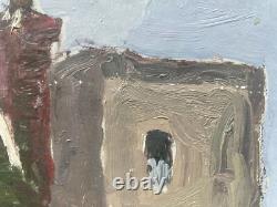 Tableau Peinture 20èm XXèm Maurice Martin Paysage au lavoir Nemours Rare Ancien