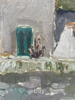 Tableau Peinture 20èm XXèm Maurice Martin Paysage au lavoir Nemours Rare Ancien