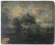 Tableau Peinture Ancienne Huile, Paysage, Barbizon, Forêt, Arbre
