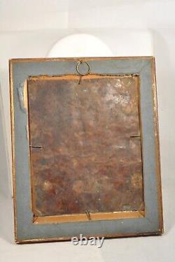 Tableau Peinture Sur Cuivre Ancien Antique Oli On Copper Painting