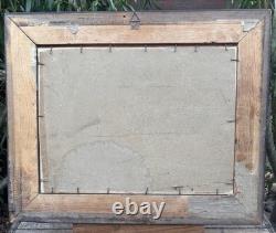 Tableau Peinture ancien Huile Signé Encadré/Luigi SCAFFAI(1837-1899)/Painting