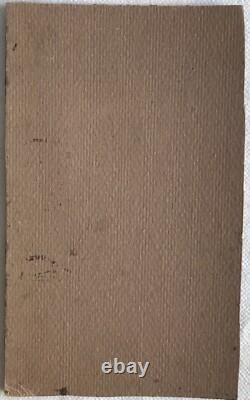 Tableau Rare Ancien Huile Carton Nocturne Dominique Irma Dalozo (1930-1990)