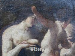 Tableau ancien 17ème vanité memento mori marie st jean baptiste école italienne