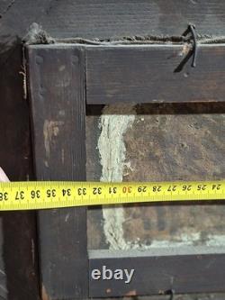 Tableau ancien 19e signé Julien Feron huile/toile cadre doré antique painting