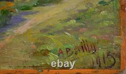 Tableau ancien, Alexandre Bailly 1866-1949. Paysage