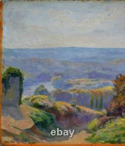 Tableau ancien, Alexandre Bailly 1866-1949. Paysage