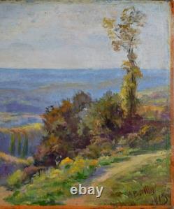 Tableau ancien, Alexandre Bailly 1866-1949. Paysage