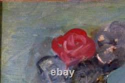 Tableau ancien Charles Camoin fleurs nature morte signé Tableau ancien Charles Camoin fleurs nature morte signé