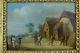Tableau ancien David Teniers Flamand 17e paysants tirant à l'arc Archery hsb