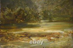 Tableau ancien, École Française 19? Siècle. Paysage de montagne