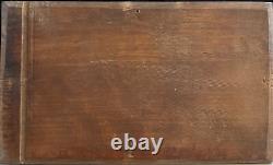 Tableau ancien Ecole Impressionniste Jeune Femme Sous Un Arbre, Circa 1890