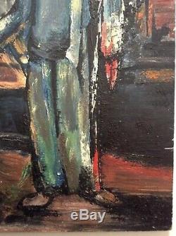 Tableau ancien Expressionniste Georges ROUAULT CHRIST au berceau Huile