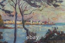 Tableau ancien Georges Souillet 1861-1947 Paysage Mer Bretagne Impressionniste Tableau ancien Georges Souillet 1861-1947 Paysage Mer Bretagne Impressionniste
