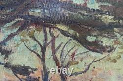 Tableau ancien Georges Souillet 1861-1947 Paysage Mer Bretagne Impressionniste