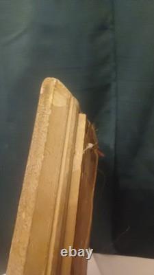 Tableau ancien Grotte de Lourdes Huile signée SÈNE (XXe)Tableau ancien