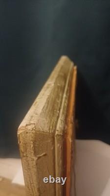 Tableau ancien Grotte de Lourdes Huile signée SÈNE (XXe)Tableau ancien