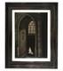 Tableau ancien HSP Intérieur Eglise école Française début XXe siècle