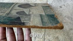 Tableau ancien HSP René KARBOWSKY (1883-) Vue Pont Marie Paris Huile s panneau