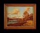 Tableau ancien, Henri Linguet XIX? /XX? Si&egrave;cle. Bord de Rivi&egrave;re
