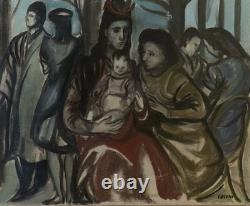 Tableau ancien Huile Sur Toile Charles Blanc 1896-1966