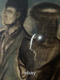 Tableau ancien Huile Sur Toile Charles Blanc 1896-1966