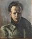 Tableau ancien. Huile Sur Toile Milieu XX&egrave;me. Portrait D'un Jeune Homme