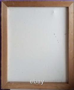 Tableau ancien Huile scène de genre animée signé Picaut XX Dlg Marc Chagall