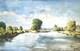 Tableau ancien Huile sur Toile &Eacute;cluse de Neuilly-sur-Marne 1948 sign&eacute; Bern Art