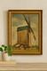 Tableau ancien Huile sur Toile Moulin de Reims 1942 sign&eacute; Bern Art fran&ccedil;ais WW2