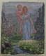 Tableau ancien. Huile sur toile attribu&eacute;e &agrave; Alexandre Cingria. Art sacr&eacute; suisse