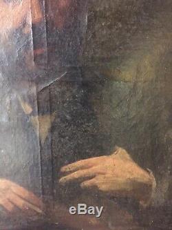 Tableau ancien Impressioniste 19ème Portrait Homme A RESTAURER gout Pablo Ruiz