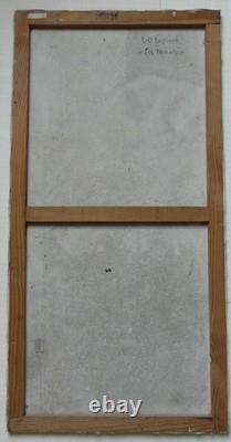 Tableau ancien Luc Olivier Lesieur Référencé Gitans Cartes Tarots 100 x 50 cms