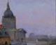 Tableau ancien Lucienne Capdevielle Paris paysage Panth&eacute;on Art D&eacute;co monument